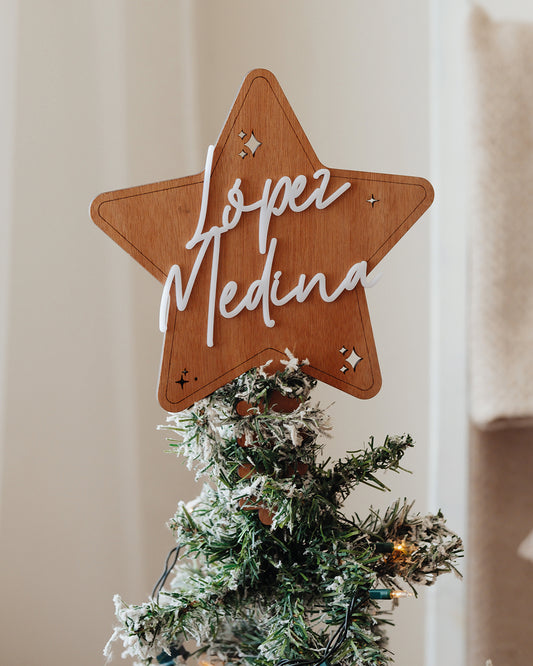Estrella en madera (topper para pino)