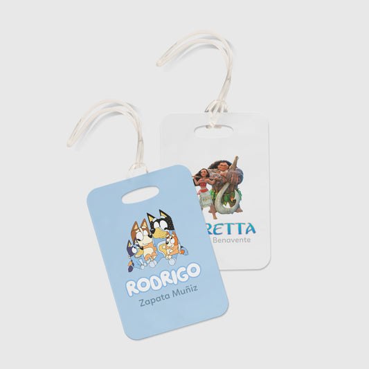 Tag para mochila en Acrílico (Personajes Famosos)