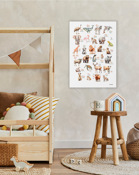 Cuadro Canvas - ABC de Animales