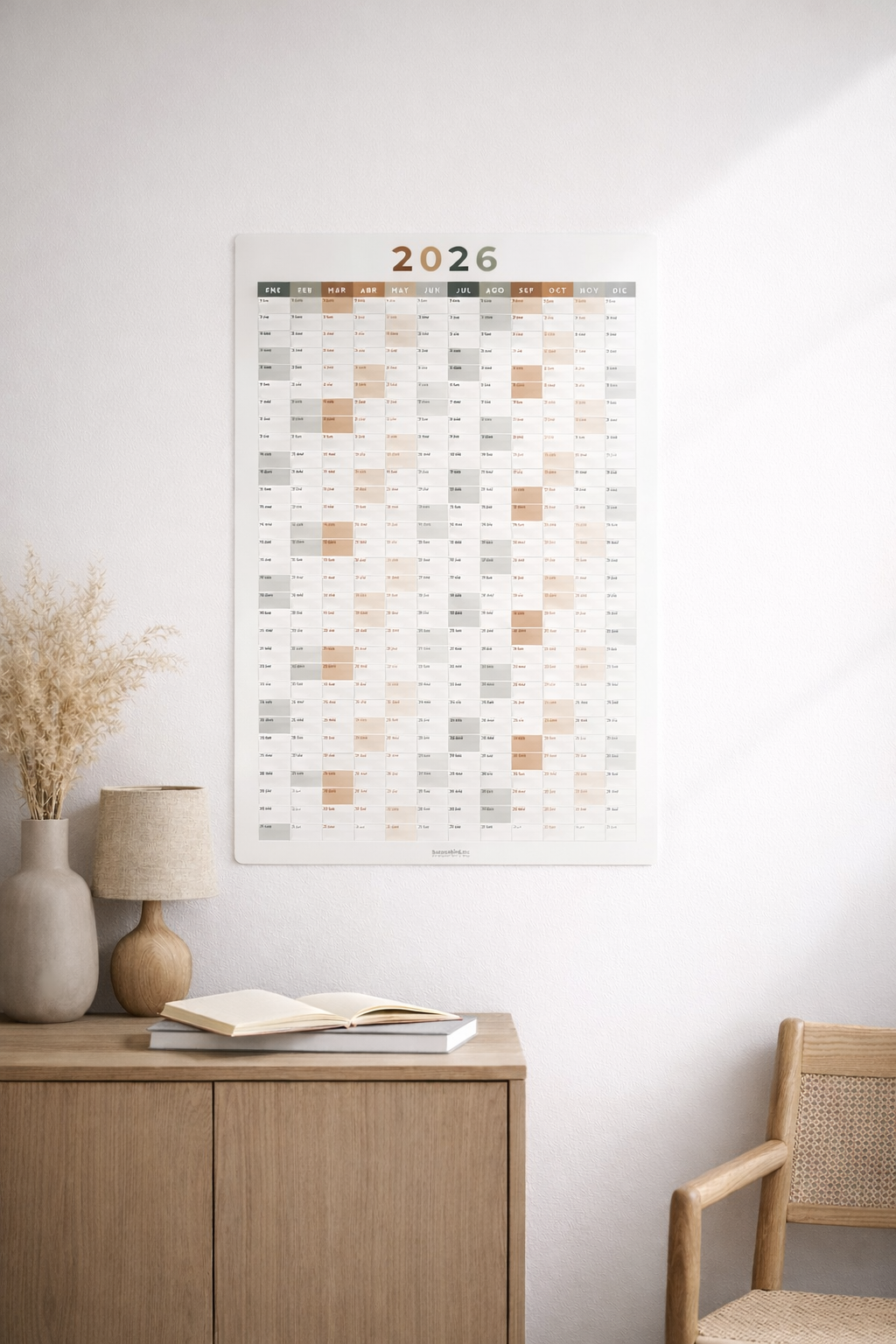 Planner Anual en Vinil Removible