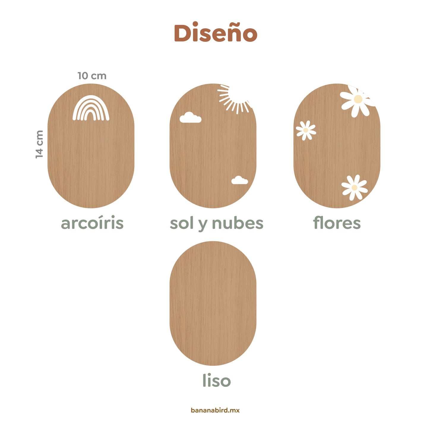 Tags para fotos en madera | Números intercambiables