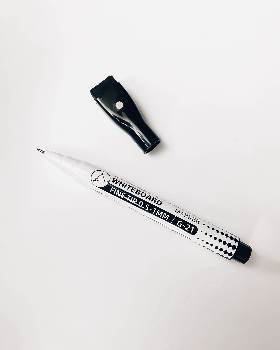 Marcador negro magnético para planners blancos o transparentes (Dry Marker)