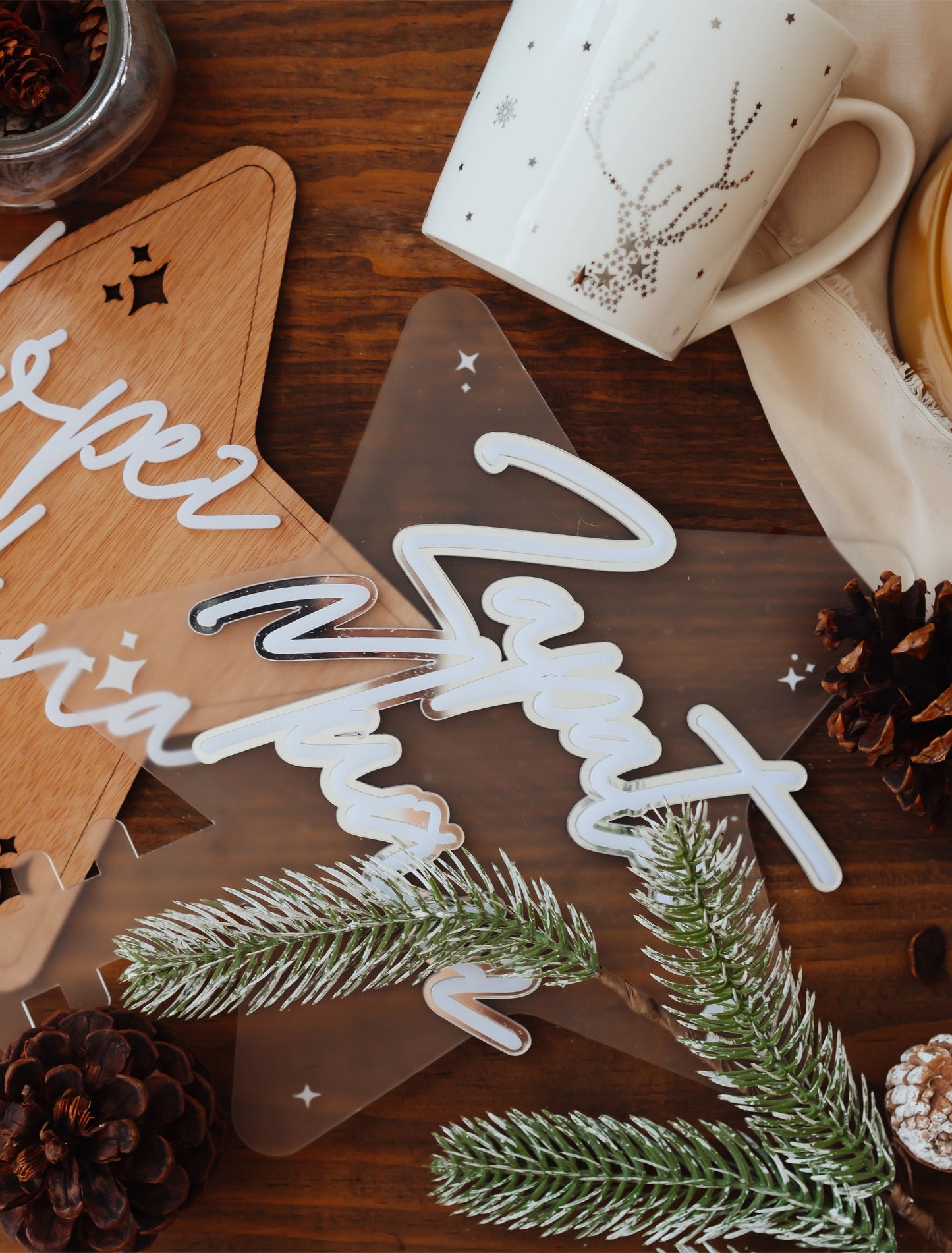 Estrella en acrílico (topper para pino)