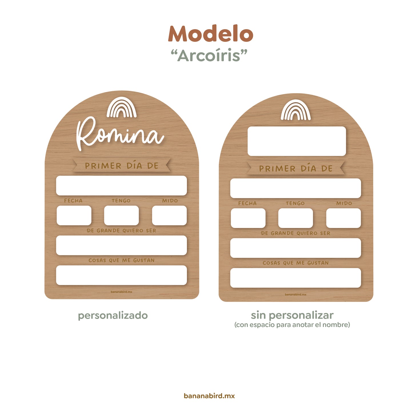 Letrero "Primer / Último día" GRANDE