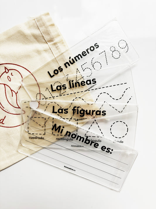 Set de 4 Tableros de acrílico para trazo (LIQUIDACIÓN)