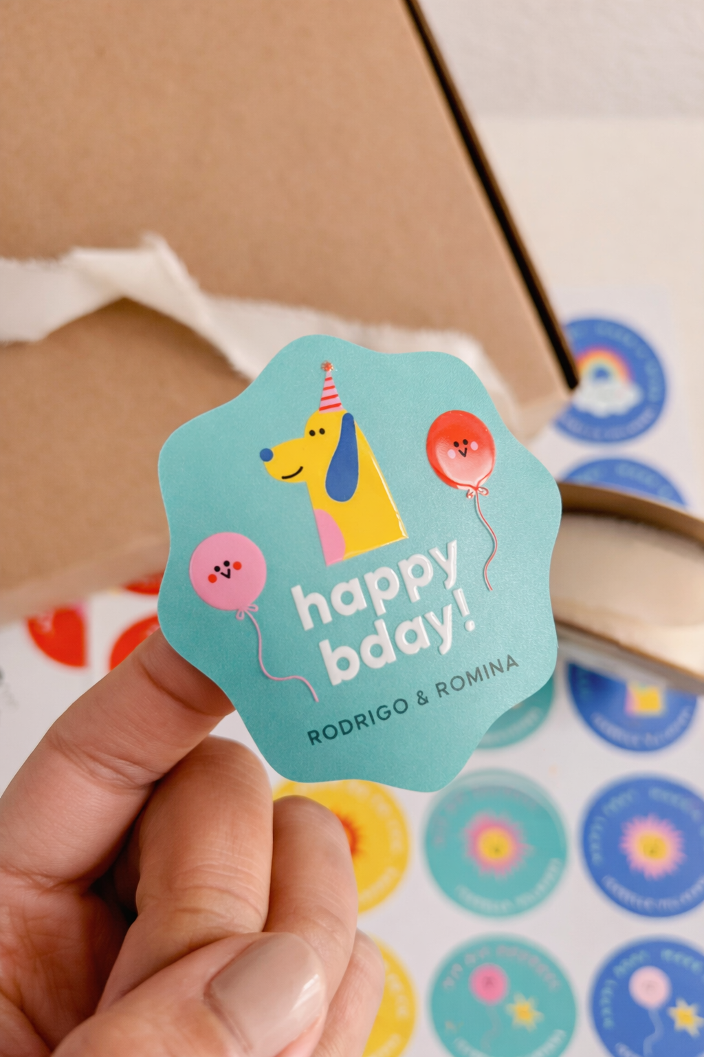 Planillas de Stickers para Cumpleaños