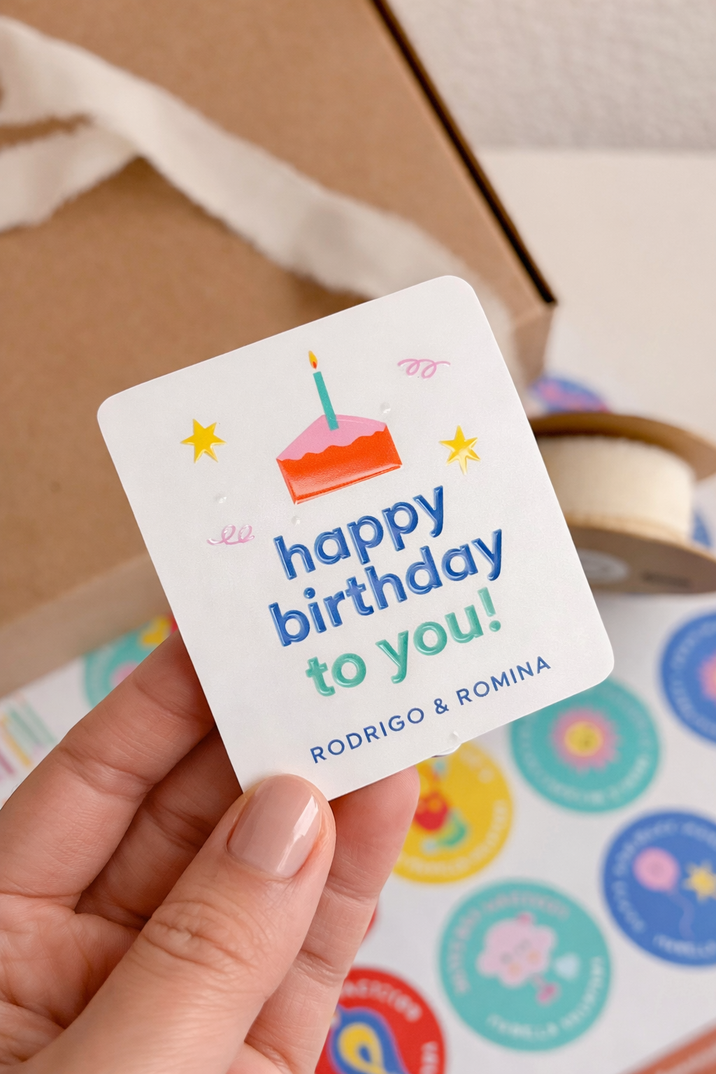 Planillas de Stickers para Cumpleaños