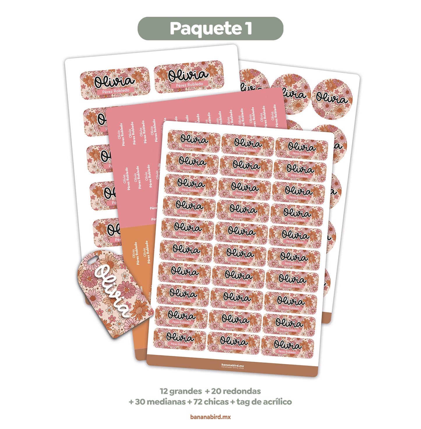 Paquetes de Etiquetas Escolares (Colección Teens)