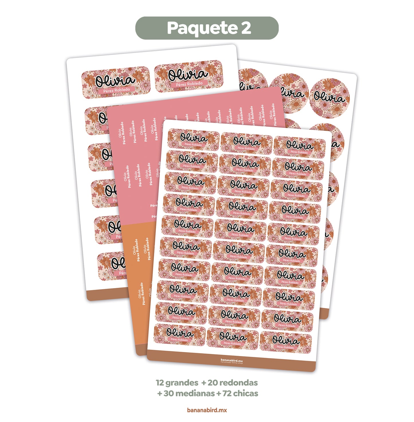 Paquetes de Etiquetas Escolares (Colección Teens)