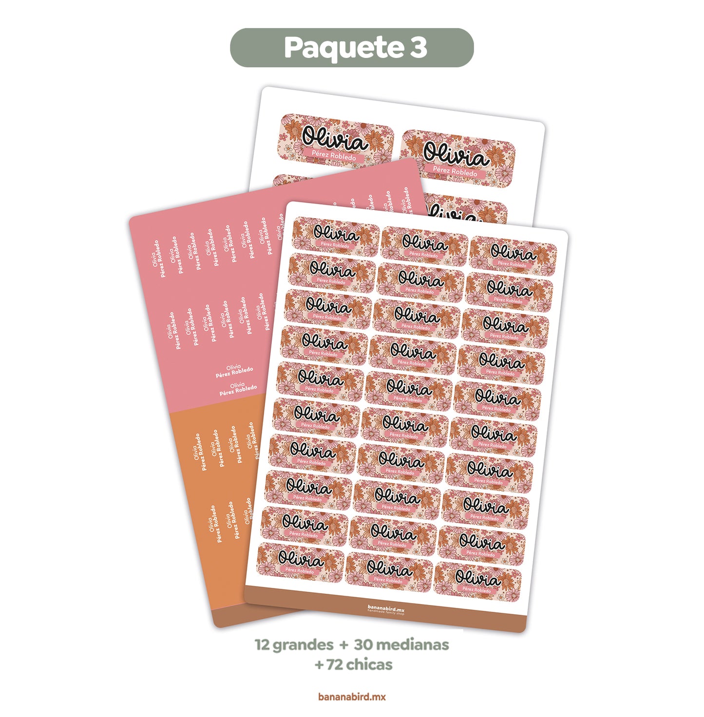Paquetes de Etiquetas Escolares (Colección Teens)