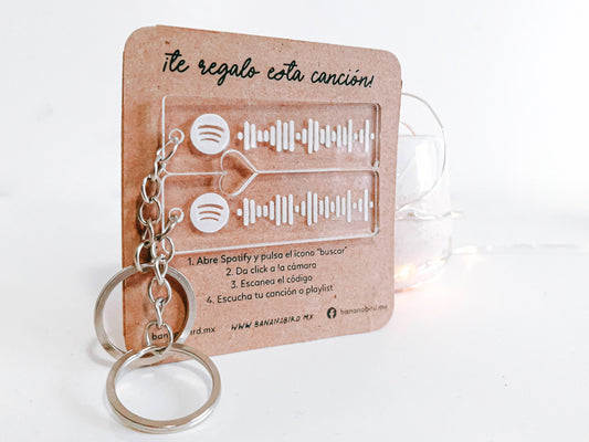 Llavero Spotify en Pareja